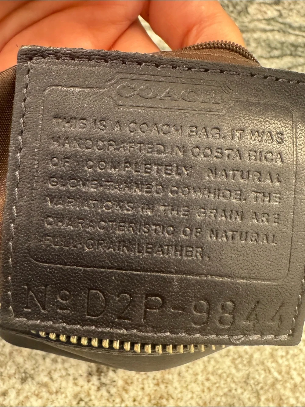 Vintage Coach Legacy West Mini Demi Baguette Costa Rica Hand Bag FS9844